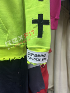 2026 nouvelle taille confortable imprimé fermeture éclair à capuche 100% coton polaire respirant écologique fabriqué à l'usine pas cher prix unisexe - Product Image 4