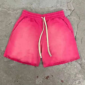 Shorts de Hombre al por Mayor, de Alta Calidad, Estilo Vintage, Lavado Ácido, 100% Algodón, Último Diseño, Personalizados, Cómodos, con Efecto Desgastado por el Sol - Product Image 6