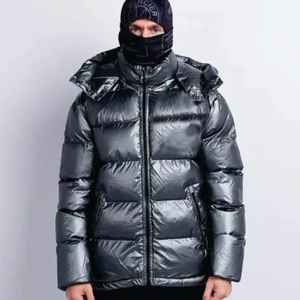 Customizable Men's <b>Quilted</b> <b>Jacket</b> with Stand Collar & Hood Breathable Canvas Material Sublimation Printing & <b>Pattern</b> Decoration - Product Image 6