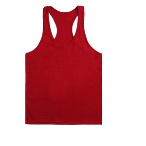 Camiseta Deportiva de Tirantes para Hombre, Tejida, Informal, de Poliéster/Algodón, para Gimnasio, Lavada, Transpirable, de Secado Rápido, en Oferta - Product Image 5