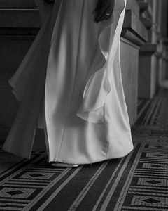 U.CHIC 2024 été élégant soie à manches longues Anti-rides à la main prière Abaya robe pour femmes musulmanes adultes traditionnel - Product Image 5