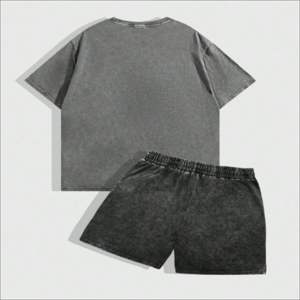 Ensemble short 2 pièces personnalisé pour hommes, tenue d'été streetwear avec t-shirt, ensemble short et chemise assortis décontracté et tendance pour hommes. - Product Image 2