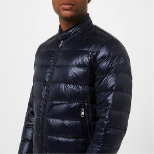 Chaqueta de Invierno Acolchada Negra Brillante con Cremallera para Hombre, Talla Grande, Fabricante Personalizado, Chaqueta Abrigada de Burbujas, Ropa de Calle de Invierno - Product Image 4