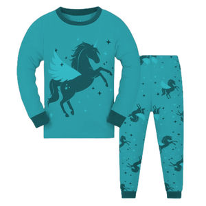 Venta caliente Unisex niños impreso Jersey algodón Pijama conjuntos Casual secado rápido transpirable para el hogar desgaste otoño personalizable - Product Image 4