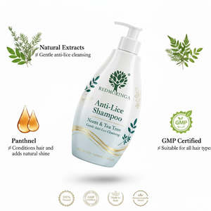 Shampoing Nettoyant Doux Anti-Poux 250ml RedMoringa Formule Naturelle Anti-Parasitaire Sûr pour Enfants OEM Marque Privée pour Cheveux Gras - Product Image 3