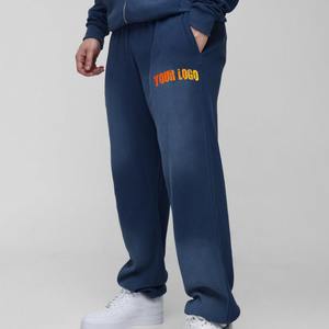 Pantalons de jogging pour hommes de style japonais ODM, lavés et délavés au soleil, coton personnalisé, patch brodé, impression sérigraphique, pantalon de survêtement ample - Product Image 4