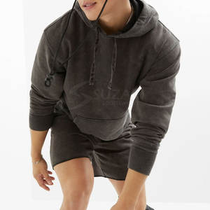 Sudaderas con Efecto Vintage Básicas de Venta Directa de Fábrica 2025, Sudaderas con Efecto Vintage Sólido con Logotipo Personalizado en Venta - Product Image 5