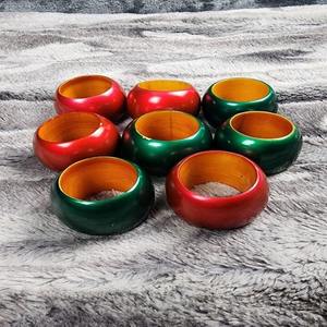 Porte-serviettes en bois traditionnel fait à la main pour les fêtes intérieures et extérieures Restauration Événements Décoration de table rustique Caractéristique stockée - Product Image 6