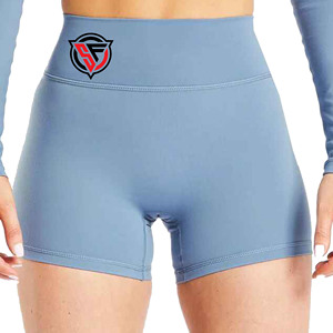 Women's Custom Seamless Biker Shorts Breathable Fitness Gym Exercise <b>Tummy</b> <b>Control</b> Staple Shorts Running and Training Apparel - Product Image 3