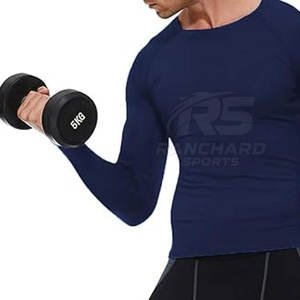 เสื้อคอมเพรสชั่นผู้ชายสีพื้น แฟชั่นฤดูร้อน ผลิตในปากีสถาน - Product Image 6