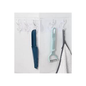 Un pezzo autoadesivo bagno appendiabiti da cucina con 5 ganci - Product Image 1