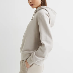 Sudaderas con capucha de gran tamaño de algodón con estampado de logotipo de lana pesado teñido liso con cremallera de alta calidad para invierno - Product Image 4