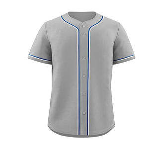 Camisetas de béisbol en blanco Ropa de softball Camisas informales con botones Manga corta Equipo personalizado Nombre deportivo Camisetas transpirables de secado rápido - Product Image 1