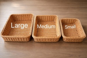 Cesta de Almacenamiento de Ratán Natural Ecológica Hecha a Mano Artex Green Earth, Diseño Rectangular Moderno, Multifuncional, Hecha en Hanoi - Product Image 1