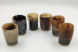 Buy Eco-Friendly Natural Ox & Buffalo Horn Drinking Mug With Latest Stylish <b>Stand</b> Handcrafted Mug For Mead Beer Wine Tankard Mug - Product Image 4