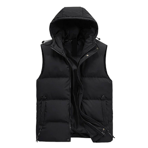 Gilet matelassé sans manches respirant et coupe-vent de haute qualité pour hommes, disponible auprès du fabricant professionnel, vêtements d'hiver - Product Image 1