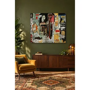 Impression sur toile de collage de graffitis de notaire Fida Basquiat - Product Image 5