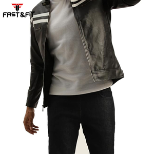 Chaqueta de cuero de nuevo diseño de alta calidad para hombre 2023 venta al por mayor chaqueta de cuero de moda ajustada para hombre - Product Image 4
