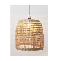Lampes suspendues décoratives en rotin et osier, design farmhouse, cadre en fer, LED blanc chaud, lampe suspendue pour salon, cuisine, maison