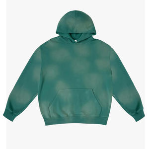 Streetwear Hip Hop Style hommes Sun Faded Hoodies à vendre en gros poids lourd plaine hommes Streetwear pull à capuche 2025 - Product Image 5