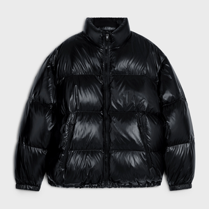 Chaqueta Safari Ligera para Hombre, de Poliéster/Spandex, Cortavientos, Cuello Alto, Acolchada, Brillante, con Cierre, Gruesa, para Invierno - Product Image 1