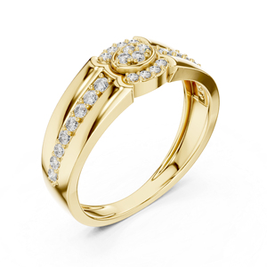 Anillo de Oro Rosa de 14K con Diamante Cultivado en Laboratorio para Mujer |   Regalo de Compromiso y Boda |   Nuevo Diamante Cultivado Chapado en Oro - Product Image 5