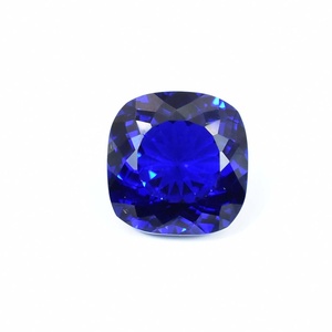 15x15mm naturel sans défaut profond bleu foncé tanzanite coussin coupe pierre précieuse en vrac (GIT) certifié haut de gamme glamour belle qualité gemme - Product Image 4