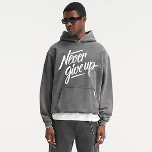 Offre Spéciale pulls à capuche surdimensionnés pour hommes à manches longues vêtements de rue d'hiver chauds avec taille et logo personnalisés - Product Image 3