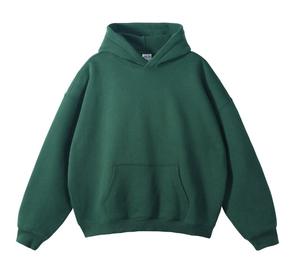 Venta al por mayor OEM 100% algodón orgánico hombres bordado ecológico sudaderas con capucha Premium transpirable pulóver elegante de talla grande - Product Image 3