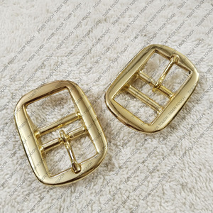 M Matériau en cuivre Double barre Halter pour boucle Ceintures en cuir véritable TT-7657 - Product Image 4