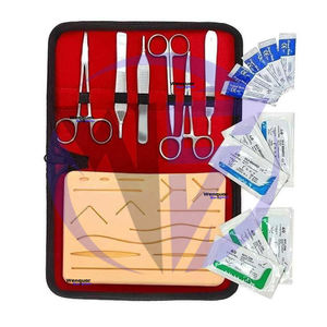 Kit de sutura personalizado quirúrgico Kit de entrenamiento de práctica de sutura completo para estudiantes de medicina Wenquar con almohadilla de piel de práctica de sutura - Product Image 1