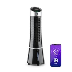 Air <b>Cooler</b> <b>Fan</b> Water 180 m3/h 6L Tank Portable Tower Air <b>Cooler</b> for Home Rooms up to 20 m2 30W 55 dB Black - Product Image 1