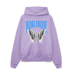 Nouveau style confortable automne impression numérique personnalisable couleur unie unisexe polaire DTF sweats à capuche - Product Image 1