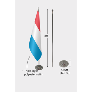 Nouveau drapeau officiel d'intérieur du Luxembourg - Drapeau officiel du Luxembourg pour la décoration intérieure - Product Image 6