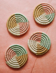 Posavasos de Estilo Zen Asiático Hecho en Vietnam, de Fibra de Algas Marinas, D10cm - Product Image 1