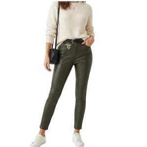 Pantalones de Cuero Transpirables para Mujer SANDRA TRADERS, de Secado Rápido, Alta Calidad, Bajo MOQ, Servicio OEM, Logotipo Personalizado - Product Image 2