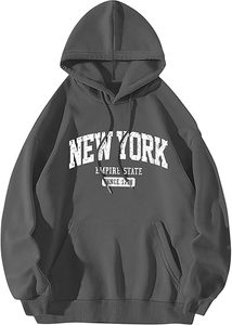 Sudadera de Alta Calidad para Mujer, Talla Grande, Manga Larga, Otoño/Invierno, con Capucha, Forro Polar, Logotipo Personalizado, Bolsillo con Diseño Gráfico, ODM - Product Image 2