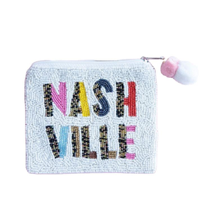 Elegante elegante bordado de cuentas hecho a mano multicolor con cuentas NASH VILLE monedero con diseño premium de moda de lujo de la India - Product Image 1