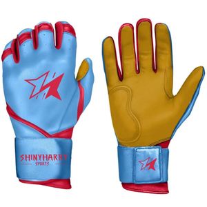 <b>Best</b> Quality Custom Men's Baseball Batting Gloves Breathable Leather with Long for Adults & Youth - Product Image 1