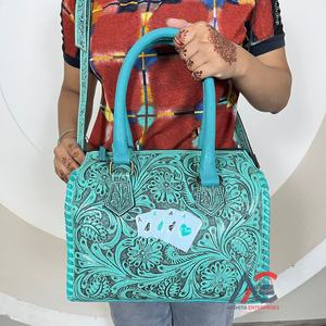 Nouveauté, logo personnalisé, sac de voyage ajustable en cuir de vache usiné à la main, sac de week-end tendance avec fermeture éclair - Product Image 1