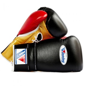Gants de boxe de qualité supérieure en cuir de vache véritable, gants d'entraînement et de sparring professionnels, fabricant OEM, absorption des chocs - Product Image 2