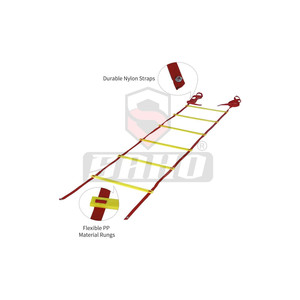 Escalera de agilidad de 9 peldaños para adultos Escaleras de entrenamiento de agilidad de velocidad con bolsa de transporte Peldaños ajustables Las mejores escaleras de agilidad - Product Image 6