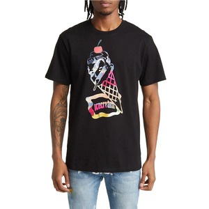 2025 último diseño personalizado impreso 100% algodón tejido hombres gráfico camiseta alta calidad transpirable cómodo - Product Image 1