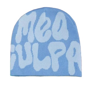 Gorro de Punto Jacquard con Letras de Moda Coreana, Estilo Hip Hop, Otoño e Invierno, Europa y América, Tendencia 2026 - Product Image 2