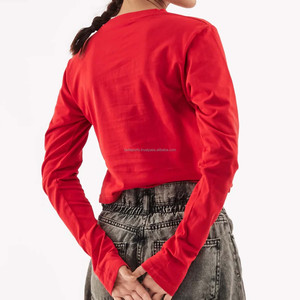 Customizable 2026 Women's O-Neck <b>Crop</b> <b>Top</b> T-Shirt High Quality Slim Sport Lightweight Casual Eco-Friendly Quick Dry Breathable - Product Image 4
