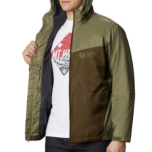 Chaqueta cortavientos con capucha para hombre de calidad superior, nailon de invierno/Lona de poliéster, logotipo personalizado, abrigo elegante para exteriores OEM, muestra gratis - Product Image 3