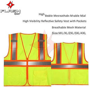 Chaleco de Seguridad de Malla Impermeable y Retardante de Llama de Alta Visibilidad, Clase 1 ANSI, para Ropa de Trabajo, Colores y Logotipo Personalizados, Precio Bajo al por Mayor - Product Image 3