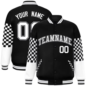 Écusson de broderie chaud de haute qualité pour hommes OEM personnalisé veste universitaire Bomber Letterman pour hommes - Product Image 1