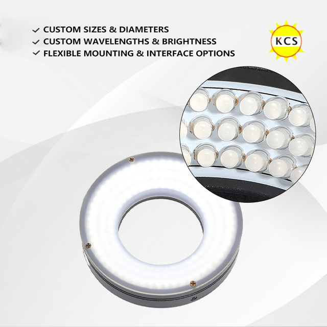 Machine Vision LED Ring Light | High Brightness Industrial Inspection Light | Uniform Illumination | Custom Size Voltage Power