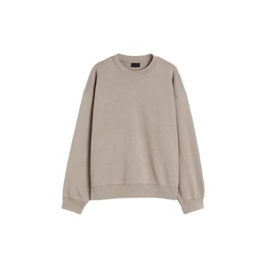 Nuevo diseño Sudadera de cuello redondo de gran tamaño 400gsm algodón de peso pesado gota hombro sudadera en blanco para hombres - Product Image 6